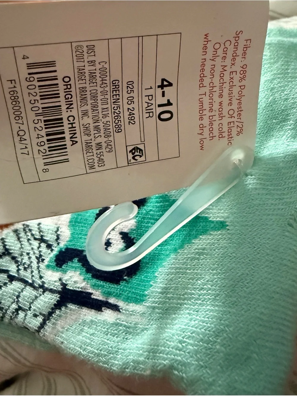 Target young adults Mint Animal Print Pajama Socks with Fox, Bear & Raccoon